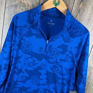 G/FORE Exploded Icon Camo Luxe 1/4 Zip Mid Layer Golf Pullover Mens Small